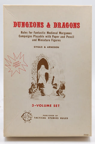OD&D Original Collector?s Edition Dungeons & Dragons (D&D) OSE 6th printing, by Gary Gygax, Dave Arneson