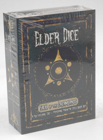 Elder Dice Sigil of the Dreamslands 9 Blue/Purple Dice w/Case, by
