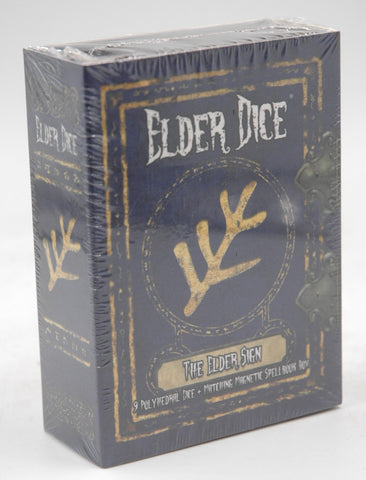 Elder Dice The Elder Sign 9 Blue Dice w/Magnetic Case, by