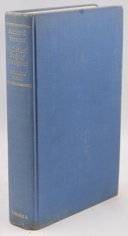 Richard Strauss: A critical study of the operas, by mann, thomas First Edition