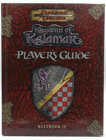 Player's Guide - Rulebook IV (Dungeons & Dragons: Kingdoms of Kalamar), by Plemmons, Mark,Morgan, Don,Kolman, Noah,Kenzer, David S.,Jelke, Brian,Brown III, Lloyd