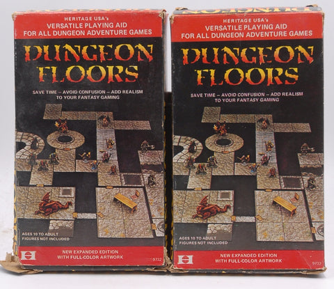 Two Sets of Dungeon Floors by Heritage D&D AD&D, by Heritage
