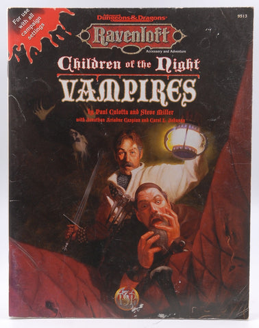 Children of the Night: Vampires (AD&D 2nd Ed Roleplaying, Ravenloft Accessory), by Jonatha Ariadne Caspian, Paul Culotta, Steve Miller