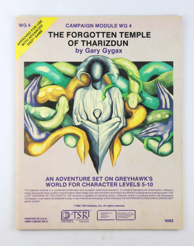 AD&D WG4 The Forgotten Temple of Tharizdun VG, by Gary Gygax  