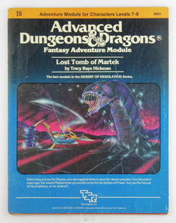 AD&D I5 Lost Tomb of Martek VG, by Tracy Raye Hickman  