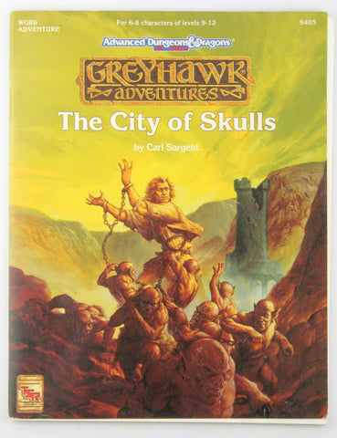 AD&D 2e Greyhawk The City of Skulls VG, by Carl Sargent  