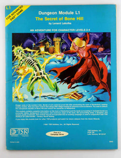 AD&D L1 The Secret of Bone Hill G+, by Lenart Lakofka  