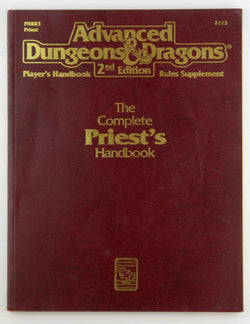 The Complete Priest's Handbook, Second Edition (Advanced Dungeons & Dragons: Player's Handbook Rules Supplement #2113, by Aaron Allston  