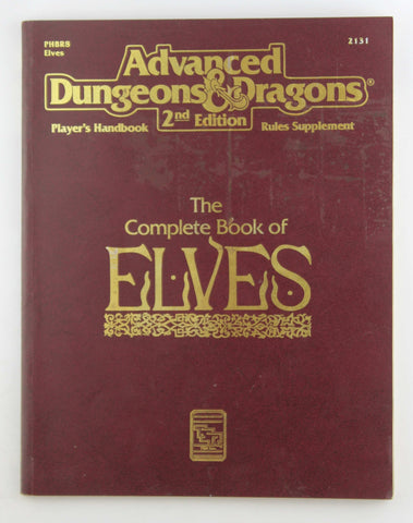 AD&D 2e The Complete Book of Elves, by Various  