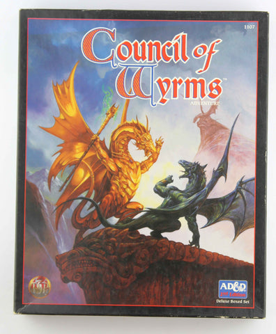 AD&D 2e Council of Wyrms Box Set VG+, by Various  