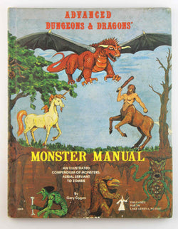 3rd Printing AD&D Monster Manual Advanced Dungeons Dragons, by Gary Gygax  