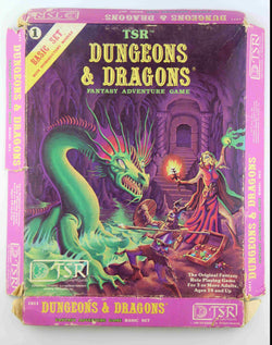 Dungeons & Dragons Basic Set 1011 D&D Crushed Box, by Gary Gygax, Dave Arneson  