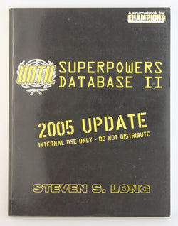UNTIL Superpowers Database II, by Steven Long  