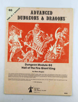Hall of the Fire Giant King (Advanced Dungeons & Dragons Module G3), by Gygax, Gary  