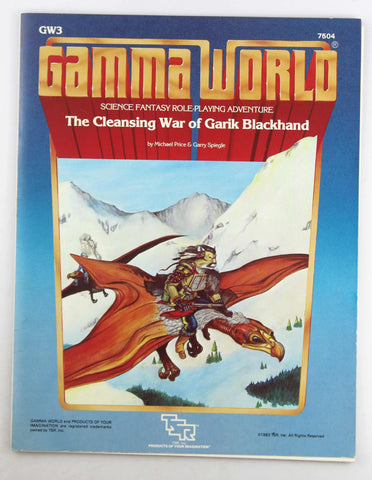 The Cleansing War of Garik Blackhand (Gamma World Adventure GW3), by Garry Spiegle,Michael Price  