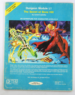 AD&D L1 The Secret of Bone Hill Rubbing, by Lenart Lakofka  