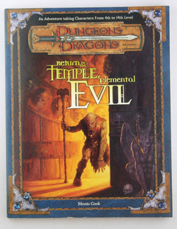 D&D Return to the Temple of Elemental Evil w/Map Attached, by Cook  