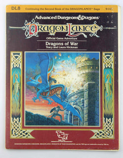 AD&D DL8 Dragons of War w/Map VG, by Hickman  
