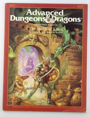 The Book of Lairs (Advanced Dungeons & Dragons Official Game Accessory, REF3, No. 9177), by Breault, Mike, Ward, James M.  