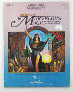 D&D The Book of Marvelous Magic Rubbed, by Mentzer, Gygax  
