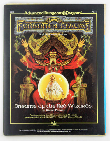 Dreams of Red Wizards/Module Fr6 (Advanced Dungeons and Dragons Forgotten Realms Accessory), by Perrin, Steve  