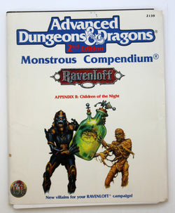 Children of the Night (Advanced Dungeons & Dragons, 2nd Edition : Monstrous Compendium : Ravenloff, Appendix Ii, Mc 15), by Tsr  