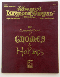 AD&D 2e The Complete Book of Gnomes & Halflings, by Douglas Niles  
