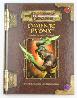 Complete Psionic (Dungeons & Dragons d20 3.5 Fantasy Roleplaying Supplement), by Lindsay, Christopher,Cordell, Bruce R.  