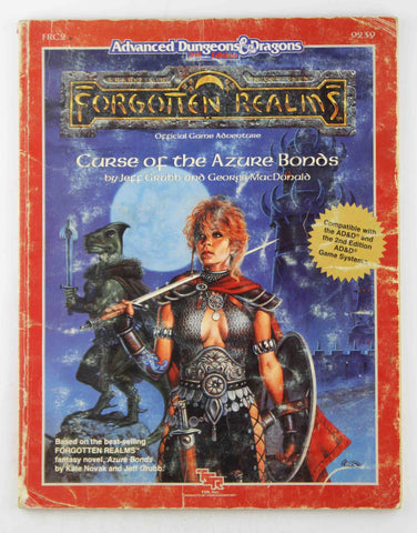 Curse of the Azure Bonds (Advanced Dungeons & Dragons/Forgotten Realms Module FRC2), by MacDonald, George, Grubb, Jeff  
