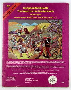 D&D B/X B2 The Keep on the Borderlands G+ 9034, by Gary Gygax  