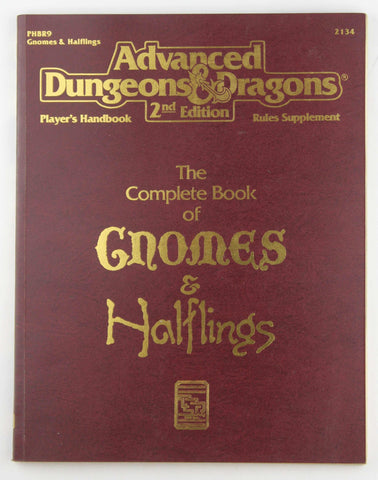 AD&D 2e The Complete Book of Gnomes & Halflings, by Douglas Niles  