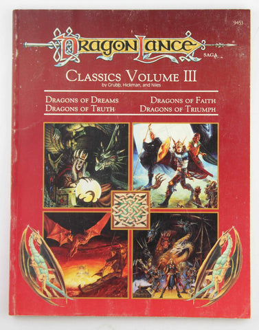 AD&D Dragonlance Classics Vol III No Map, by Grubb, Hickman, Niles  