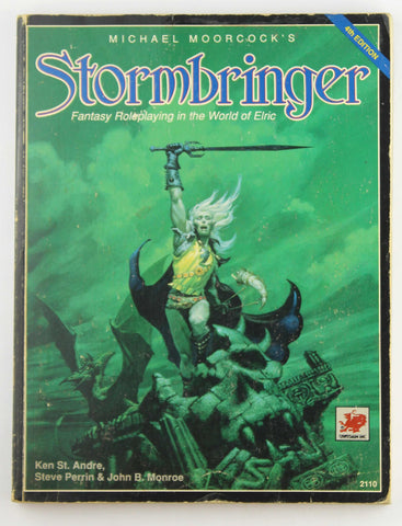 Stormbringer RPG in the world of Elric, by Ken St Andre, Perrin, Monroe  