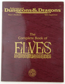 The Complete Book of Elves (Advanced Dungeons & Dragons, Player's Handbook Rules Supplement #2131, by Colin McComb  