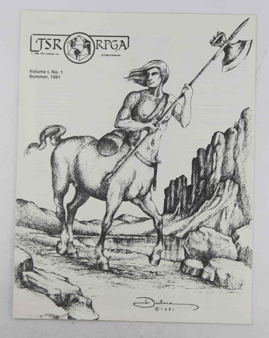 Polyhedron Magazine #1 TSR/RPG First Issue Crisp, by Mentzer, et al  