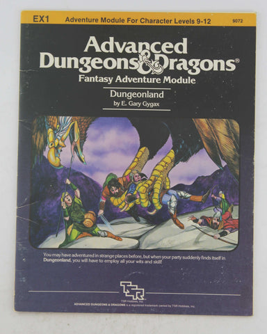 AD&D EX1 Dungeonland VG, by E Gary Gygax  