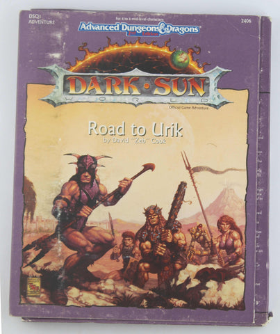 Road to Urik (Dsq1, Dark Sun Game): Advanced Dungeons & Dragons Official Game Adventure by David Cook (1992-04-04), by   