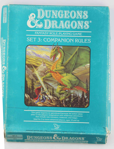 D&D Companion Rules Set 3 Fair, by Gygax, Arneson, Mentzer  