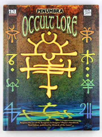 d20 Occult Lore D&D Penumbra RPG, by Keith Baker, et al  