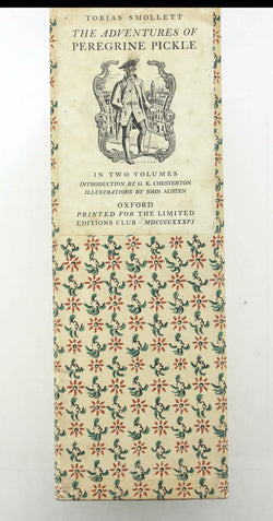 Adventures Of Peregrine Pickle, by SMOLLETT, Tobias Signed 