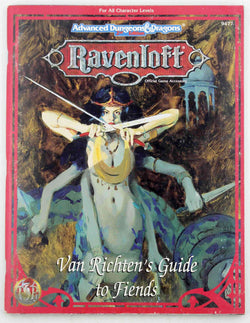 AD&D 2e Ravenloft Van Richten's Guide to Fiends, by Woodruff, et al  