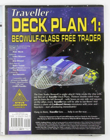 Deck Plan 1: Beowulf-class Free Trader (GURPS Traveller), by Steve Jackson Games  