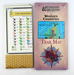D&D BECMI B/X Western Countries Trail Map TM1 9403, by Staff  