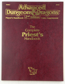 AD&D 2e The Complete Priest's Handbook VG, by Allston  