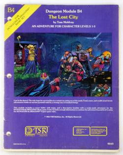 The Lost City (Dungeons and Dragons Module B4), by Moldvay, Tom  