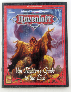 AD&D 2e Van Richten's Guide to the Lich Ravenloft, by Haddock  