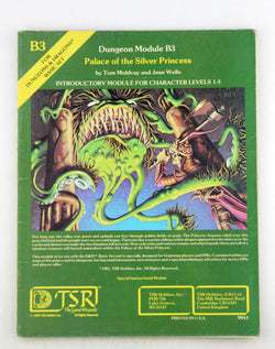 Palace of the Silver Princess (AD&D Fantasy Roleplaying, Module B3), by Jean Wells, Moldvay, Tom  