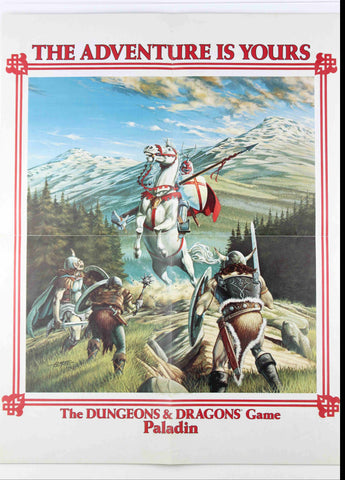 TSR Poster The Adventure is Yours Paladin, by Staff  