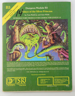 D&D B3 Palace of the Silver Princess Marker, by Moldway, Wells  