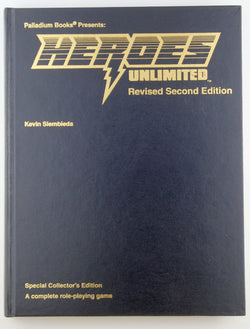 Heroes Unlimited Revised 2nd Ed Special Collector's Edition, by Kevin Siembieda Signed 